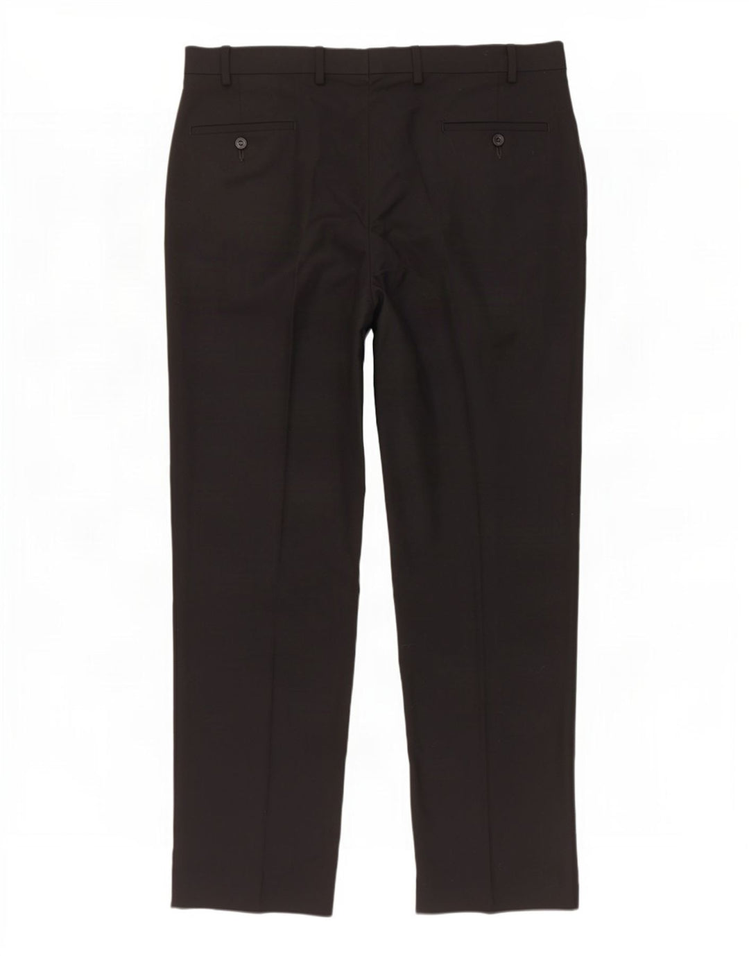Marks & Spencer Mens Pegged Suit Trousers W38 L31 Black Wool