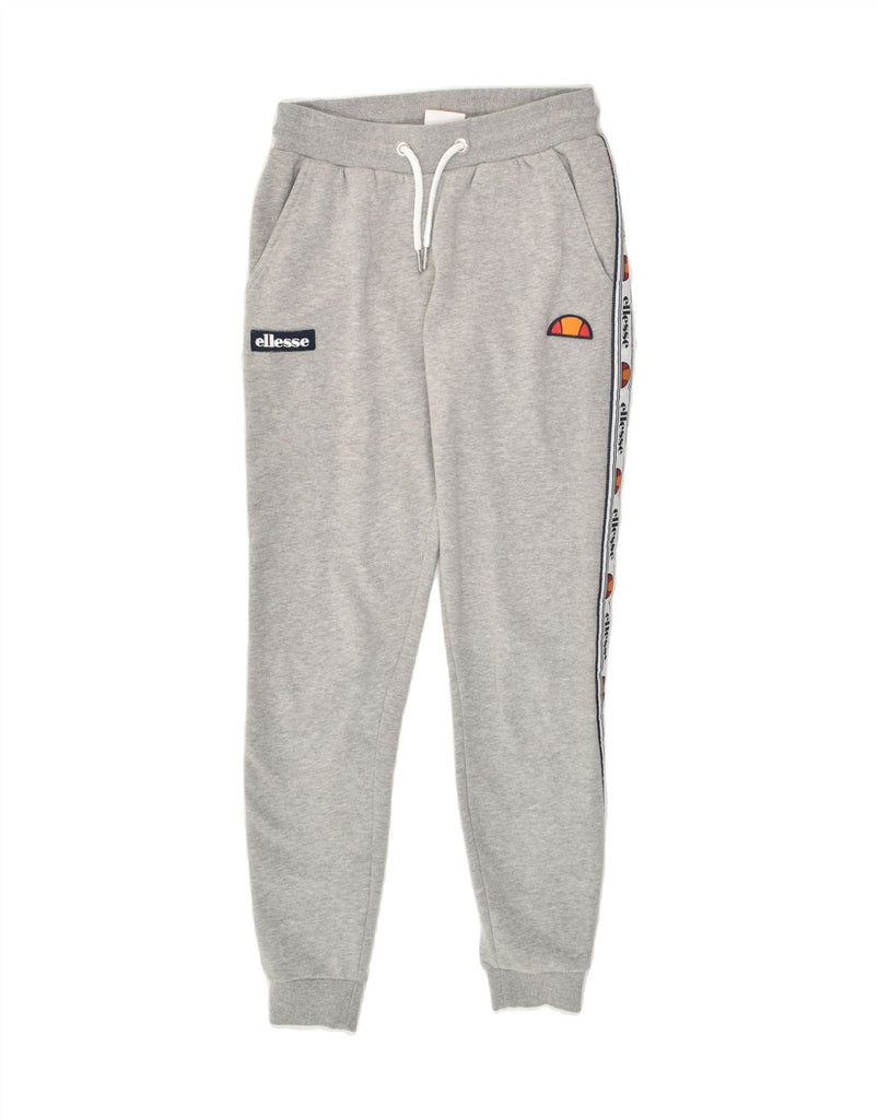 ELLESSE Womens Graphic Full Tracksuit UK 4 XS Grey Cotton | Vintage Ellesse | Thrift | Second-Hand Ellesse | Used Clothing | Messina Hembry 