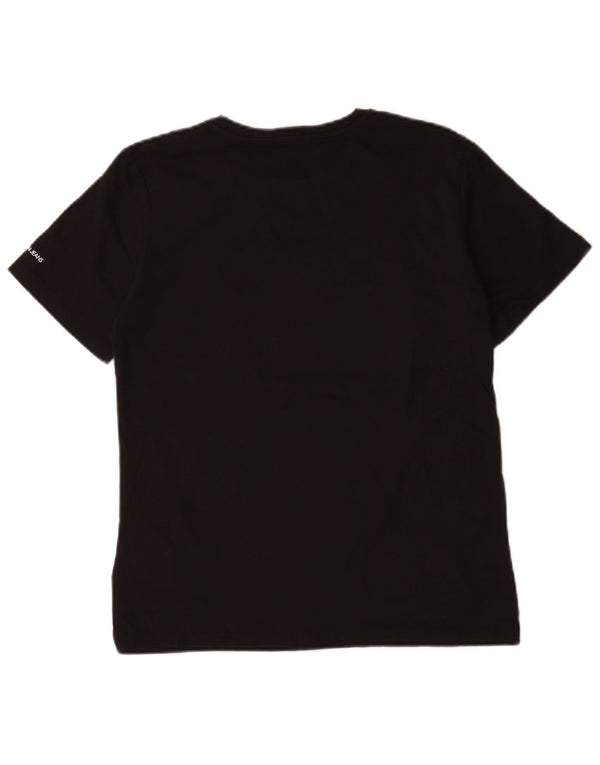 Calvin Klein Jeans Boys Graphic T-Shirt Top 15-16 Years Black Cotton