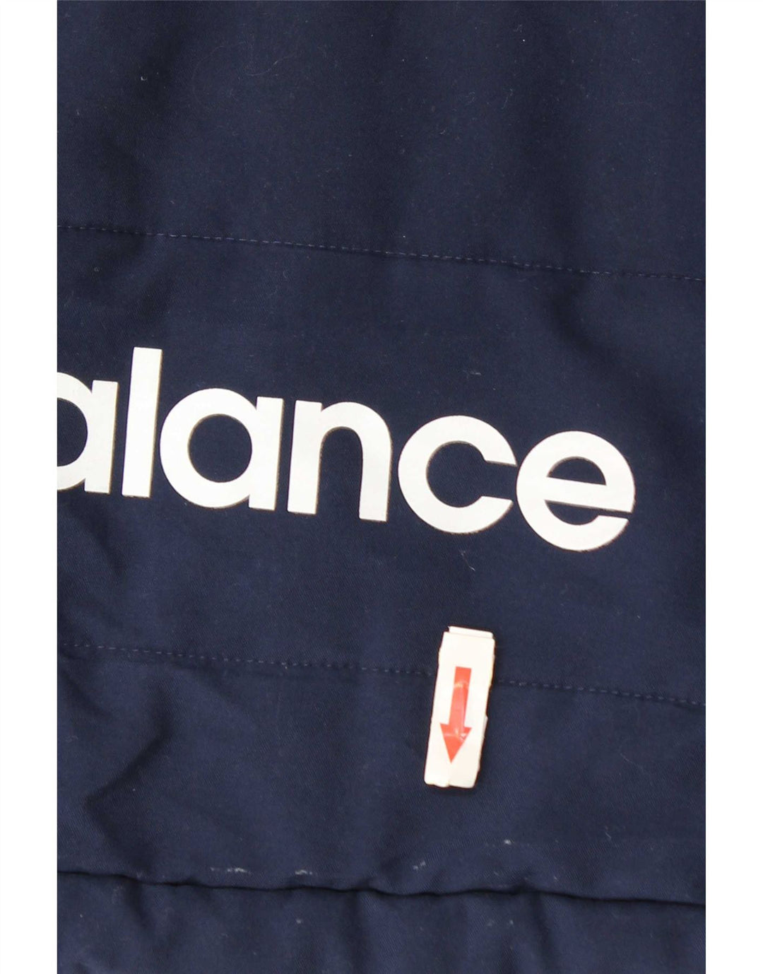New Balance Mens Graphic Hooded Padded Jacket UK 38 Medium Navy Blue