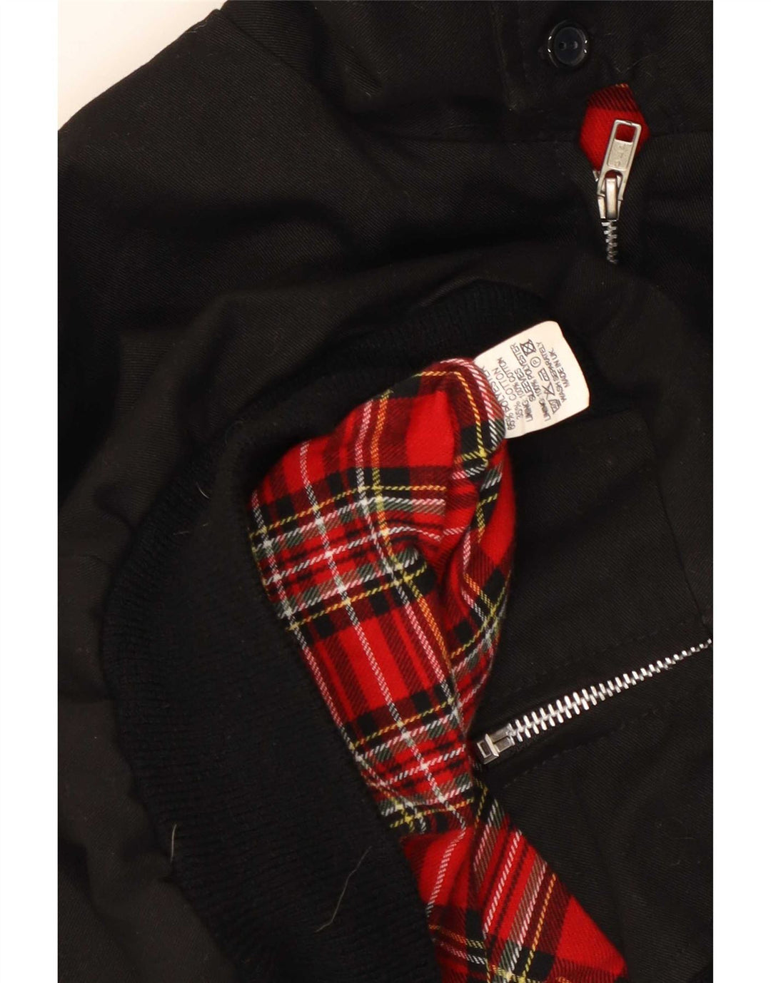 Vintage Mens Bomber Jacket UK 42 XL Black Polyester
