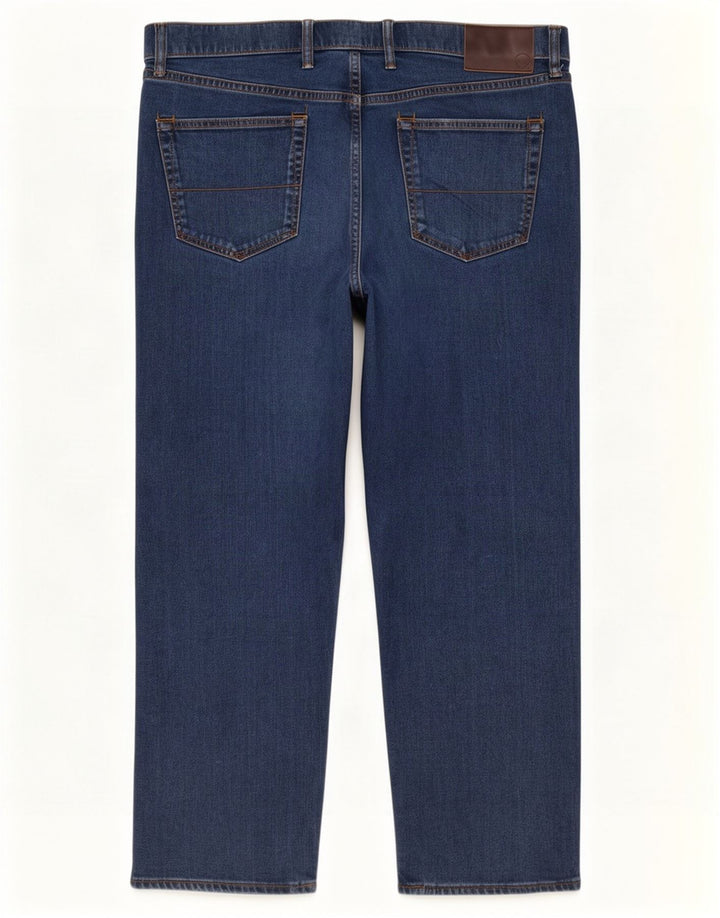 Marks & Spencer Mens Regular Straight Jeans W42 L27 Blue Cotton