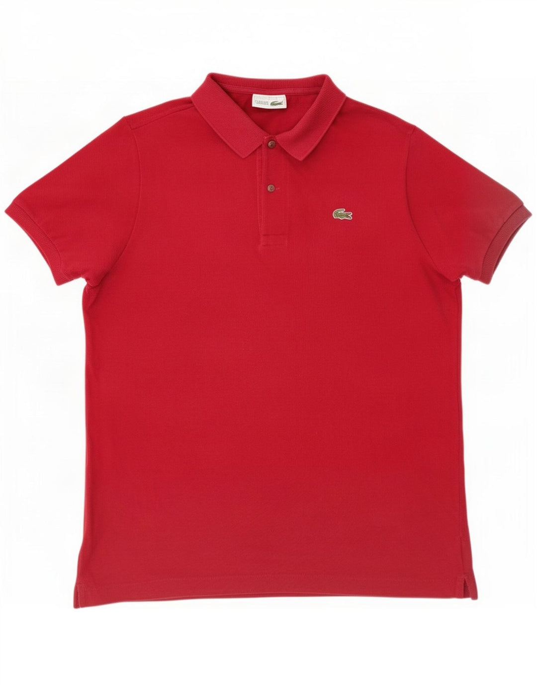 Lacoste Mens Polo Shirt Size 5 Large Red Cotton