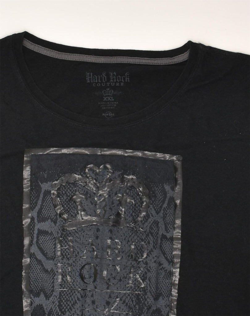 HARD ROCK CAFE Womens New York Graphic T-Shirt Top UK 20 2XL Black Cotton | Vintage Hard Rock Cafe | Thrift | Second-Hand Hard Rock Cafe | Used Clothing | Messina Hembry 