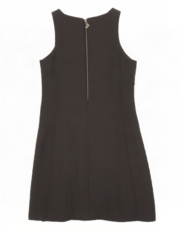 Desigual Womens Sleeveless Sheath Dress EU 36 Small Black Geometric