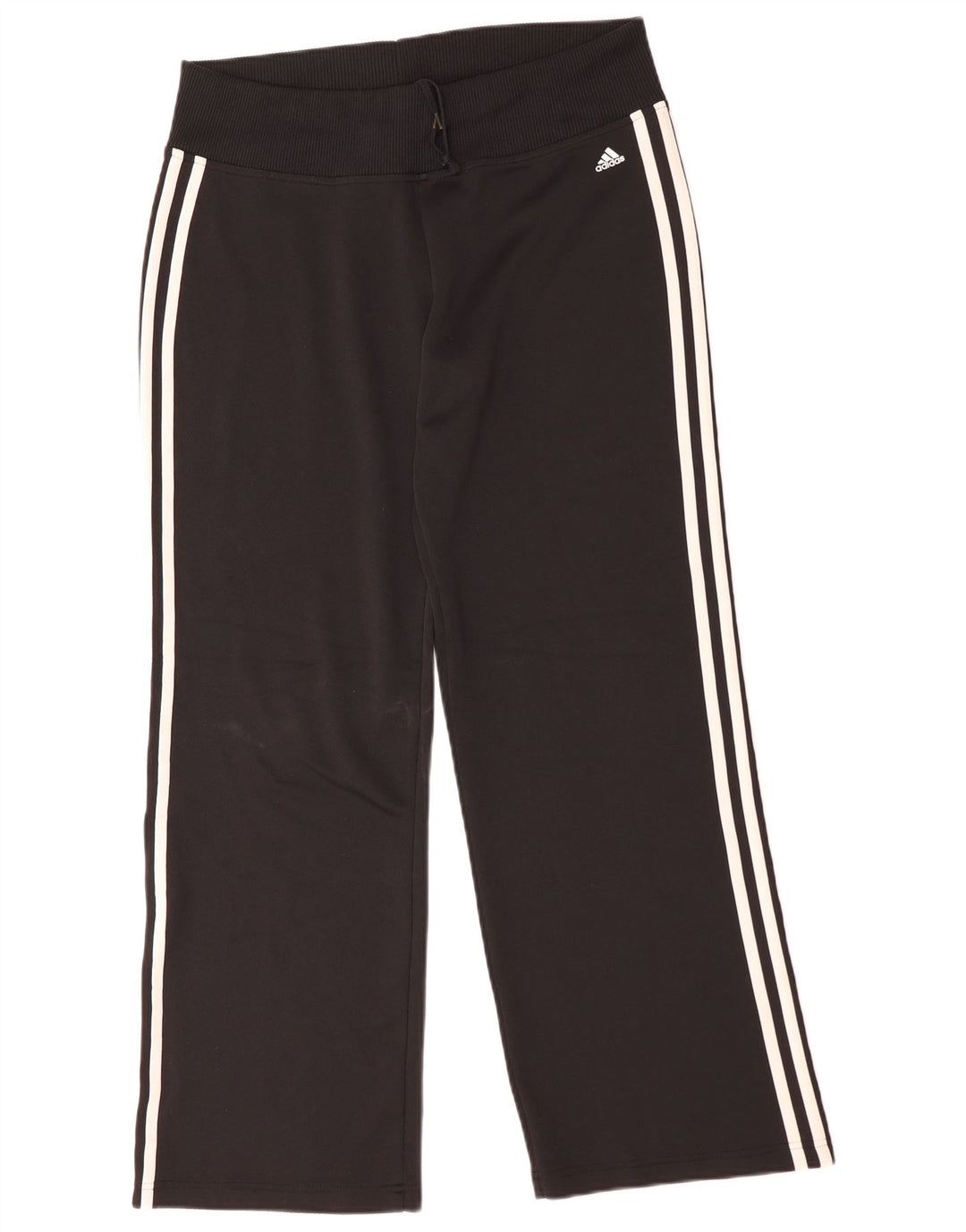ADIDAS Womens Tracksuit Trousers UK 16 Large Black Polyester