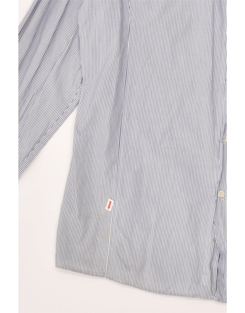 HUGO BOSS Mens Shirt 2XL Grey Striped | Vintage Hugo Boss | Thrift | Second-Hand Hugo Boss | Used Clothing | Messina Hembry 