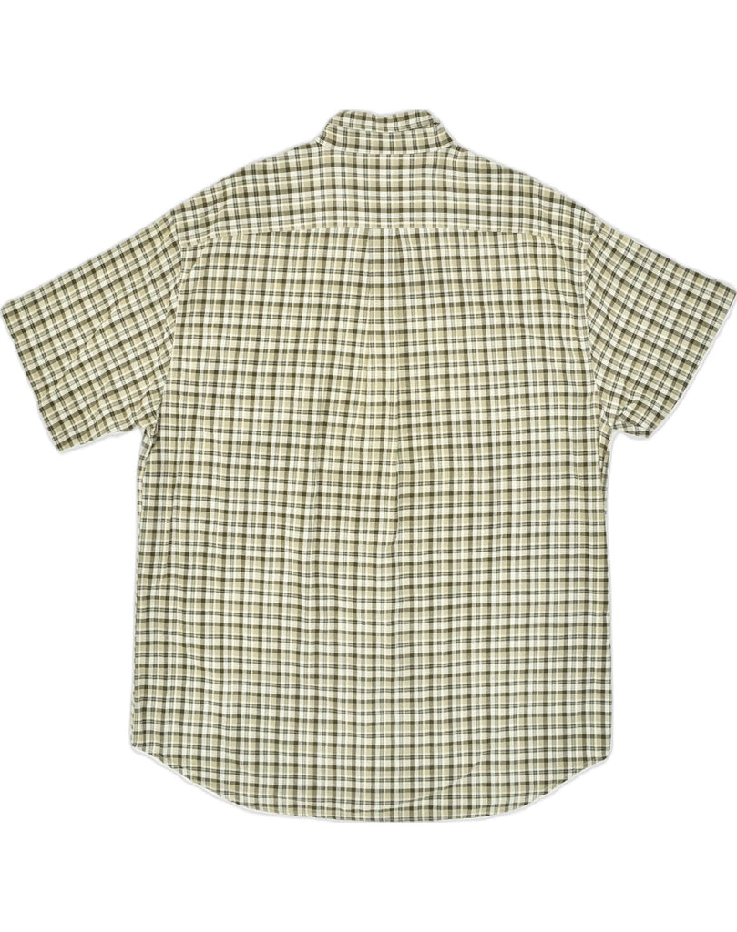 OLD NAVY Mens Short Sleeve Shirt 2XL Green Check Cotton | Vintage Old Navy | Thrift | Second-Hand Old Navy | Used Clothing | Messina Hembry 