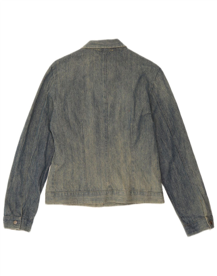 Leonor Womens Denim Jacket IT 44 Medium Blue Cotton