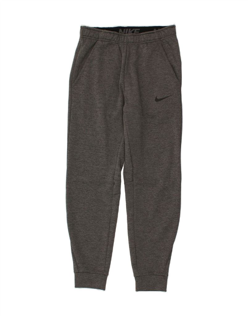 NIKE Mens Tracksuit Trousers Joggers Small Grey Polyester | Vintage Nike | Thrift | Second-Hand Nike | Used Clothing | Messina Hembry 