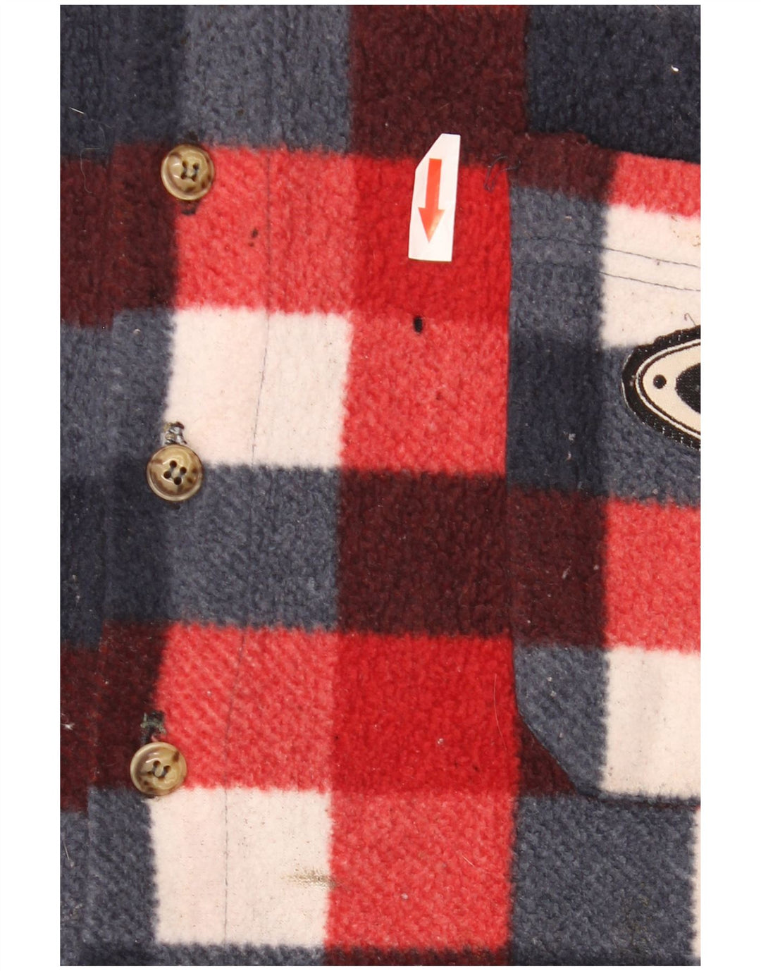 Diadora Mens Fleece Shirt IT 58 2XL Red Check