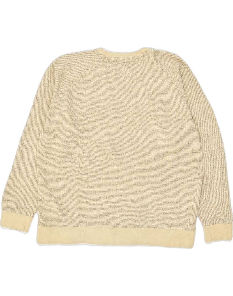 JACK & JONES Mens Sweatshirt Jumper 2XL Beige Cotton | Vintage Jack & Jones | Thrift | Second-Hand Jack & Jones | Used Clothing | Messina Hembry 