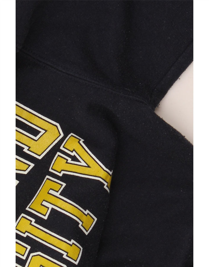 Champion Mens Graceland University Graphic Hoodie Jumper Small Navy Blue