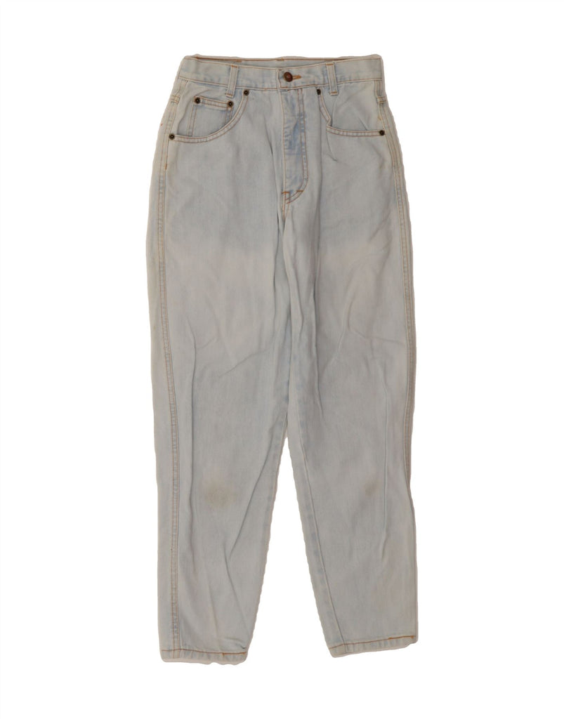 VINTAGE Womens High Waist Tapered Jeans W24 L27  Blue Vintage Vintage and Second-Hand Vintage from Messina Hembry 