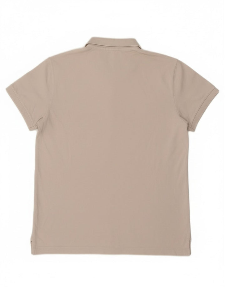Lacoste Mens Polo Shirt Size 4 Medium White Cotton