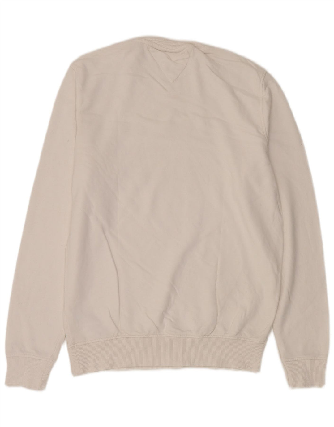 Tommy Hilfiger Mens Graphic Sweatshirt Jumper Medium White Cotton