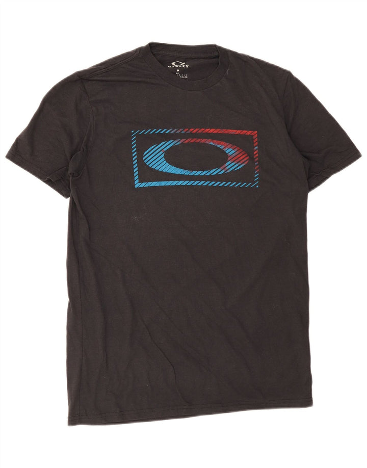 Oakley Mens Regular Fit Graphic T-Shirt Top Small Black