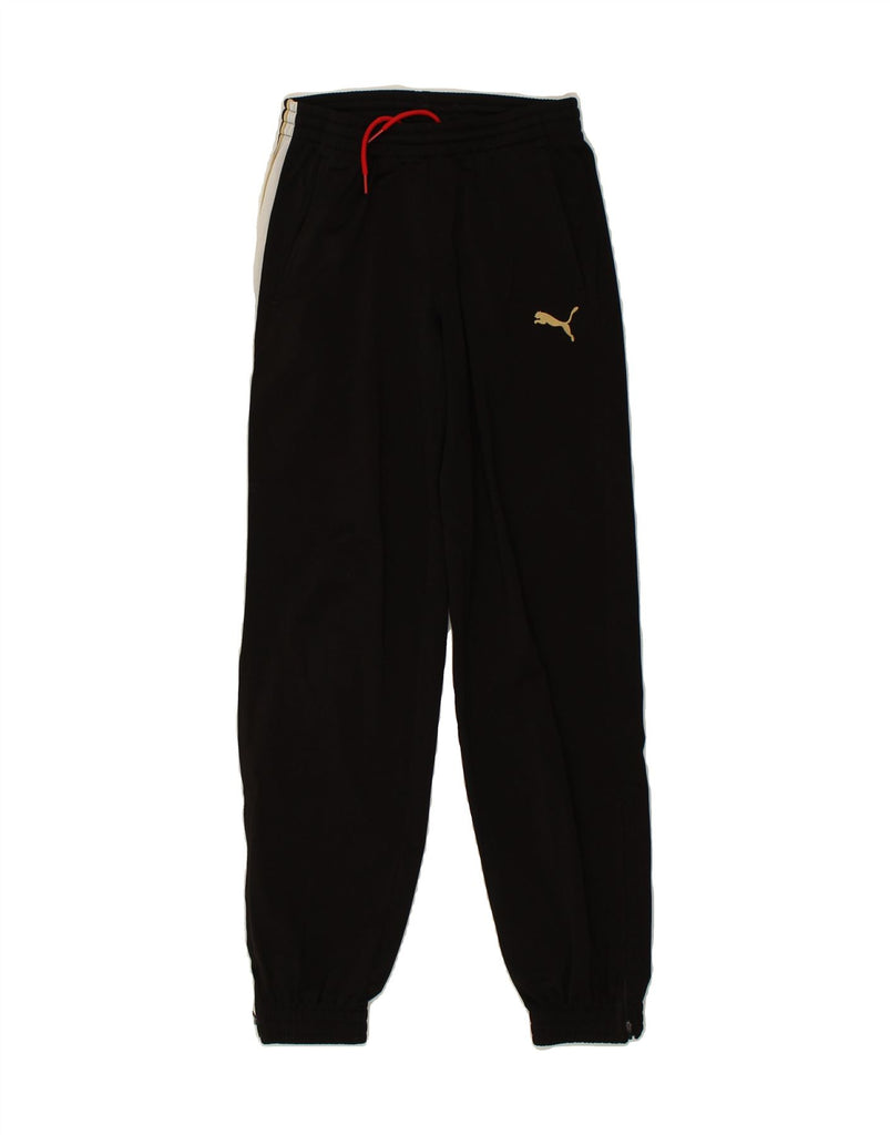 PUMA Boys Tracksuit Trousers Joggers 11-12 Years Black | Vintage Puma | Thrift | Second-Hand Puma | Used Clothing | Messina Hembry 