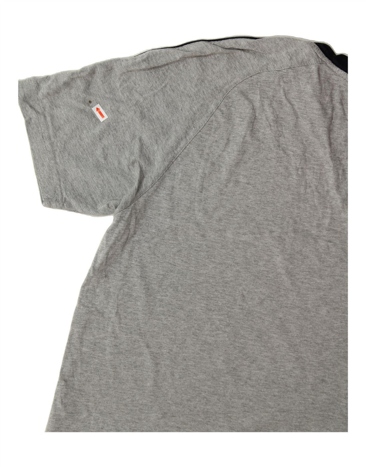 CHAMPION Womens Graphic T-Shirt Top UK 14 Medium Grey Cotton Vintage Champion and Second-Hand Champion from Messina Hembry 