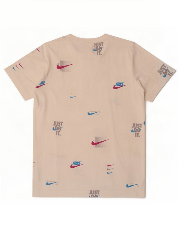 Nike Boys Graphic T-Shirt Top 12-13 Years Large White Cotton