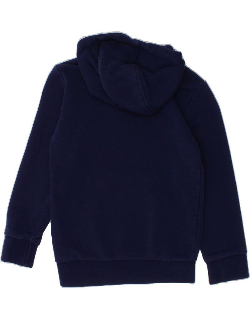 ADIDAS Boys Graphic Hoodie Jumper 4-5 Years Navy Blue Cotton Vintage Adidas and Second-Hand Adidas from Messina Hembry 