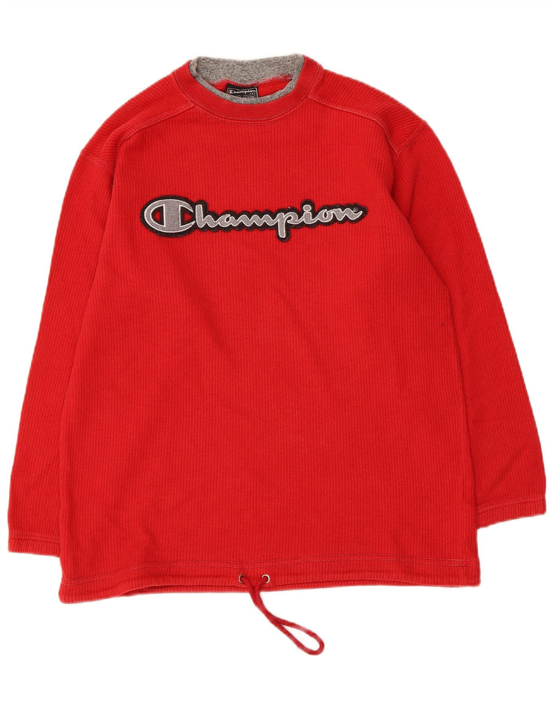 Champion Boys Graphic Top Long Sleeve 11-12 Years Red Cotton