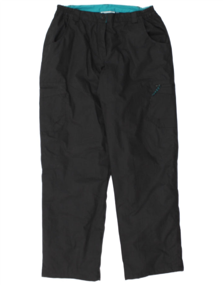 MOUNTAIN WAREHOUSE Womens Windbreaker Trousers UK 12 Medium W30 L30 Black