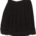 VINTAGE Womens Pleated A-Line Skirt IT 44 Medium W28  Black Vintage Vintage and Second-Hand Vintage from Messina Hembry 