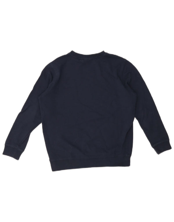 Vans Boys Graphic Sweatshirt Jumper 7-8 Years Small Navy Blue Cotton