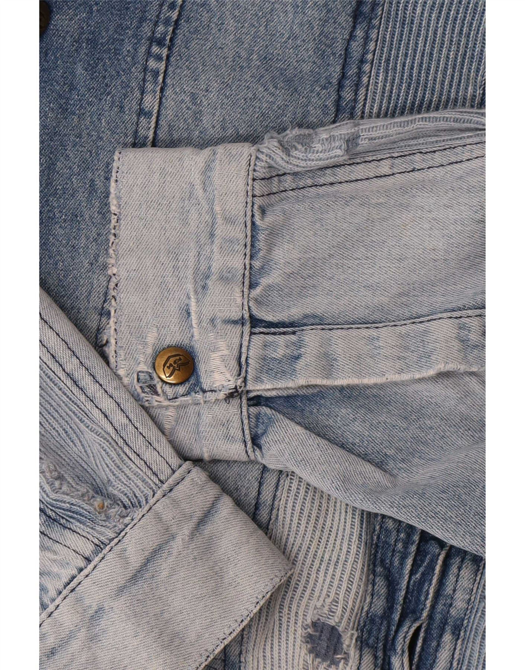 POP 84 Mens Denim Jacket UK 42 XL Blue