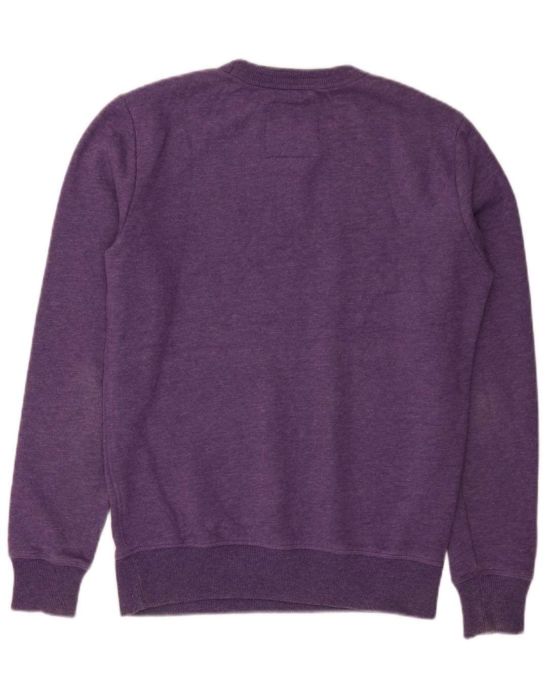 SUPERDRY Mens Sweatshirt Jumper Small Purple Cotton