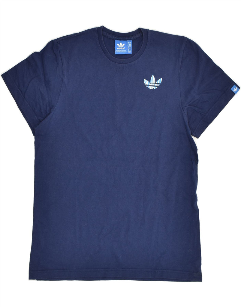 ADIDAS Mens T-Shirt Top Medium Navy Blue | Vintage Adidas | Thrift | Second-Hand Adidas | Used Clothing | Messina Hembry 