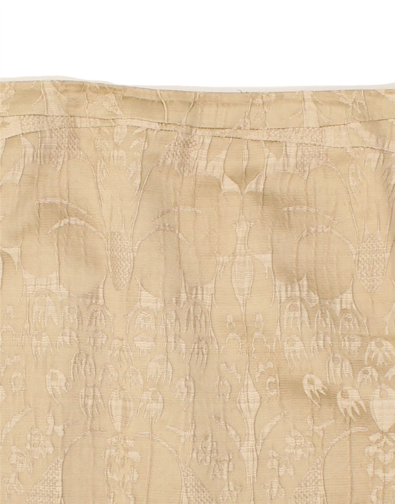 ETRO Womens Straight Skirt IT 44 Medium W28 Beige Floral Cotton | Vintage Etro | Thrift | Second-Hand Etro | Used Clothing | Messina Hembry 