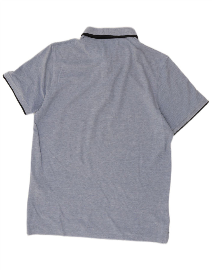 Jack & Jones Mens Polo Shirt Large Blue Cotton