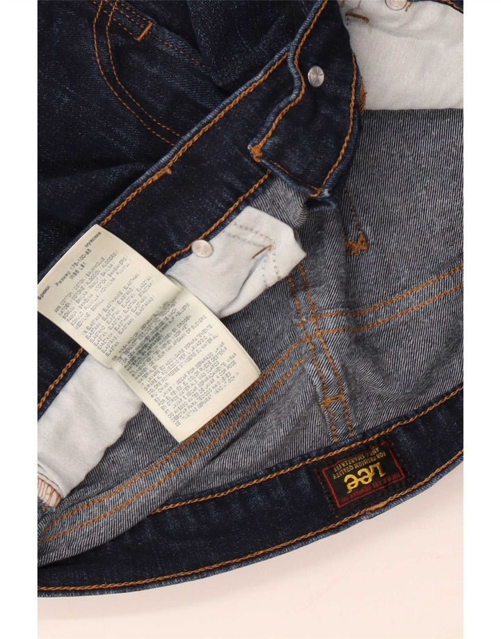 Lee Mens Austin Tapered Jeans W34 L32 Navy Blue Cotton