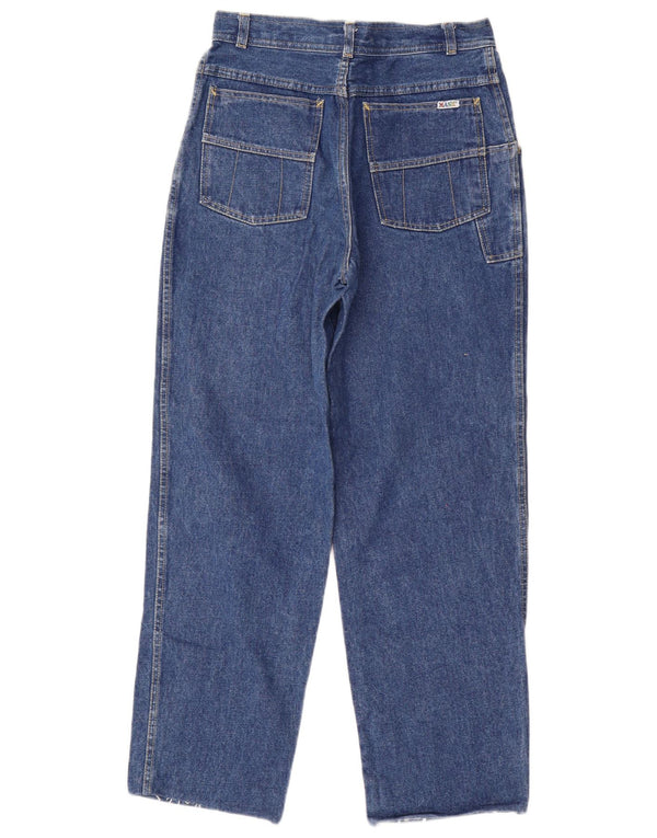 Mash Mens High Waist Tapered Jeans IT 48 Medium W32 L30 Blue Cotton