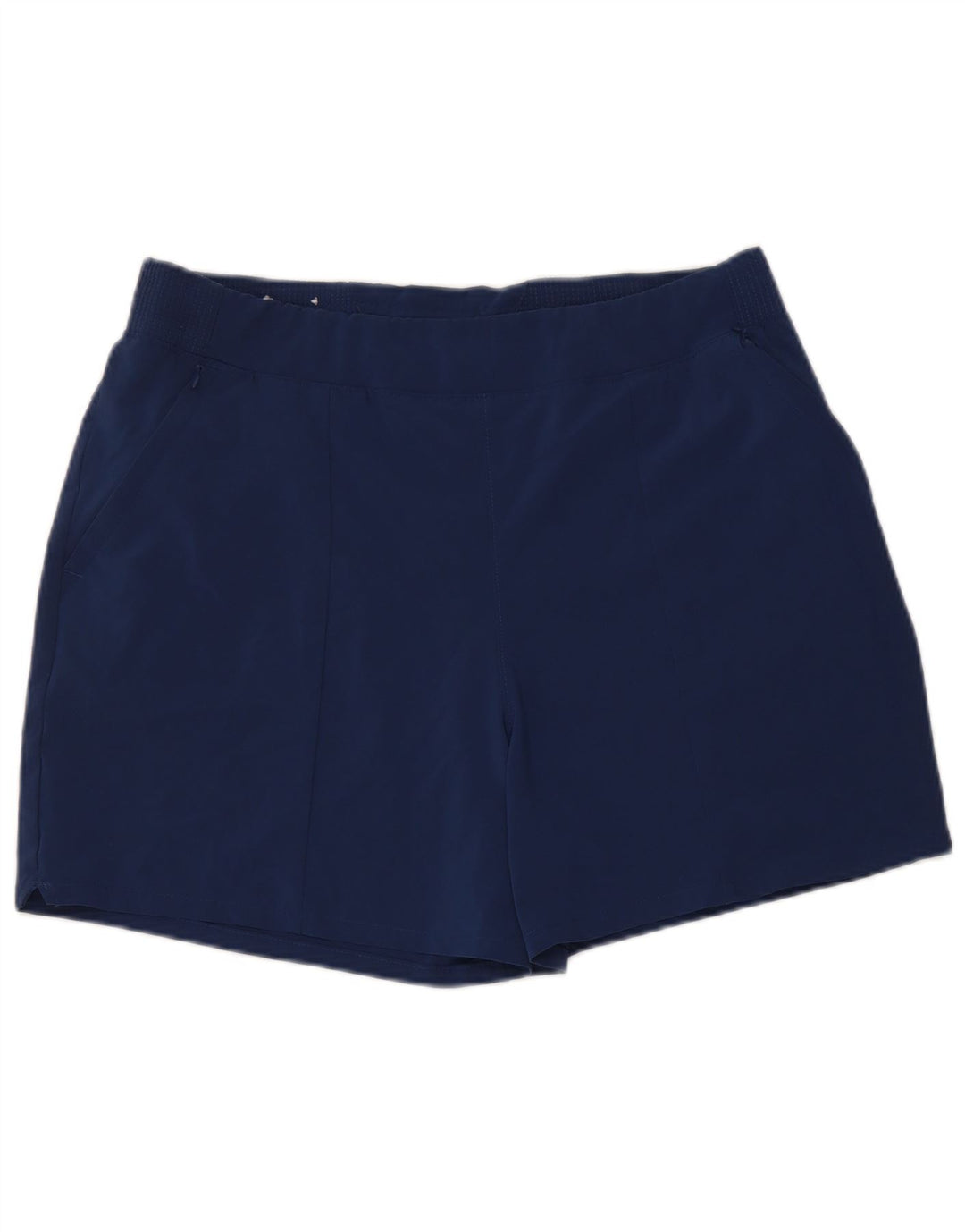 Columbia Womens Casual Shorts Large W32 Navy Blue Polyester