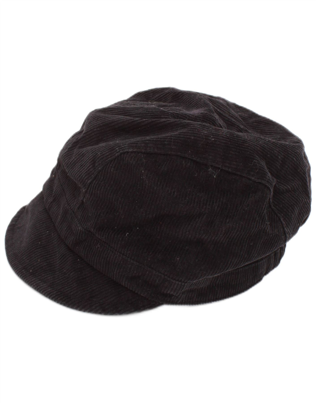 Koan Womens Corduroy Newsboy Cap Large Black Cotton