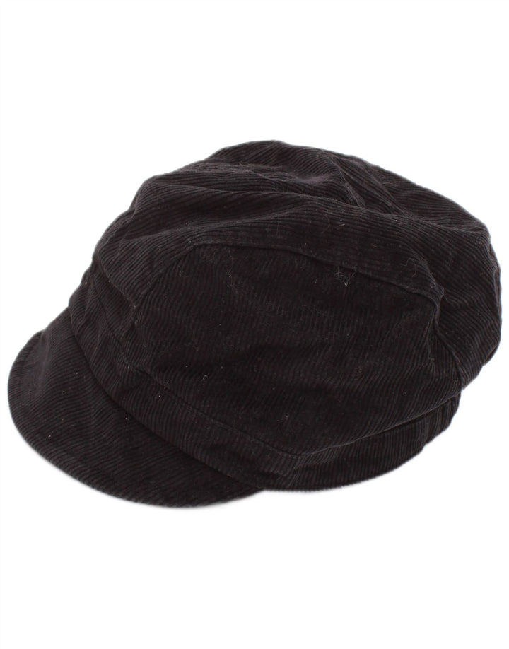Koan Womens Corduroy Newsboy Cap Large Black Cotton