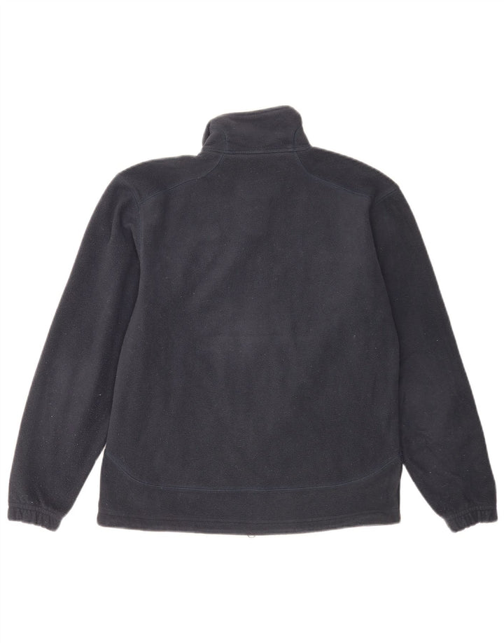 Asics Boys Fleece Jacket 11-12 Years Navy Blue Polyester