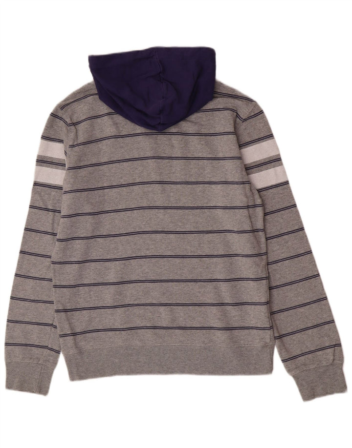 Converse Mens Hoodie Jumper Medium Grey Colourblock Cotton