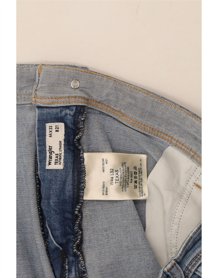 WRANGLER Womens Texas Straight Jeans W44 L32 Blue Cotton