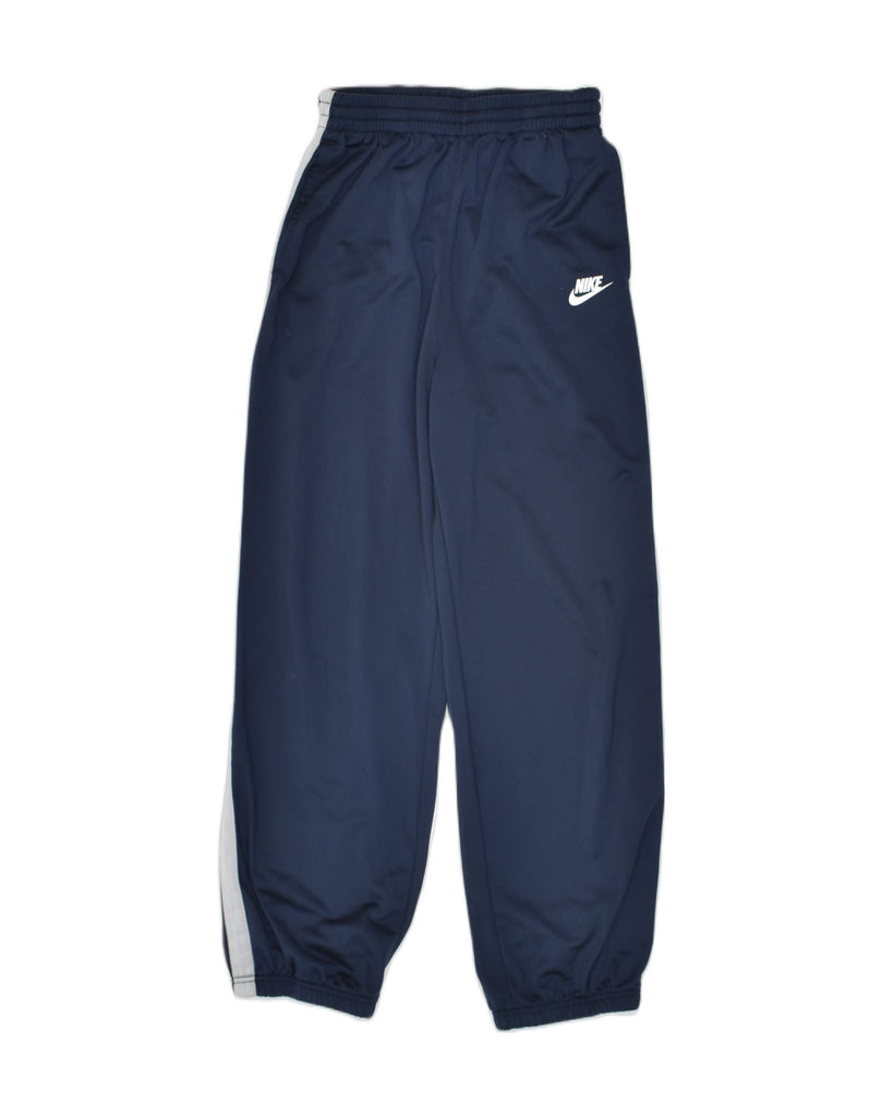 NIKE Boys Tracksuit Trousers 13-14 Years XL Navy Blue Polyester | Vintage Nike | Thrift | Second-Hand Nike | Used Clothing | Messina Hembry 