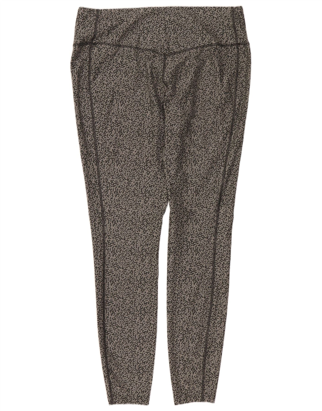 NIKE Womens Dri Fit Leggings UK 18 XL  Grey Animal Print Polyester