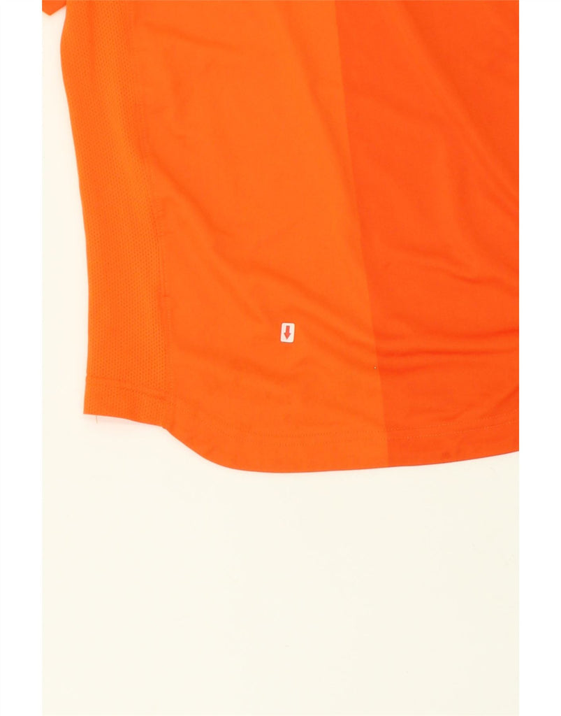 NIKE Boys Graphic Polo Shirt 8-9 Years Small Orange Colourblock | Vintage Nike | Thrift | Second-Hand Nike | Used Clothing | Messina Hembry 