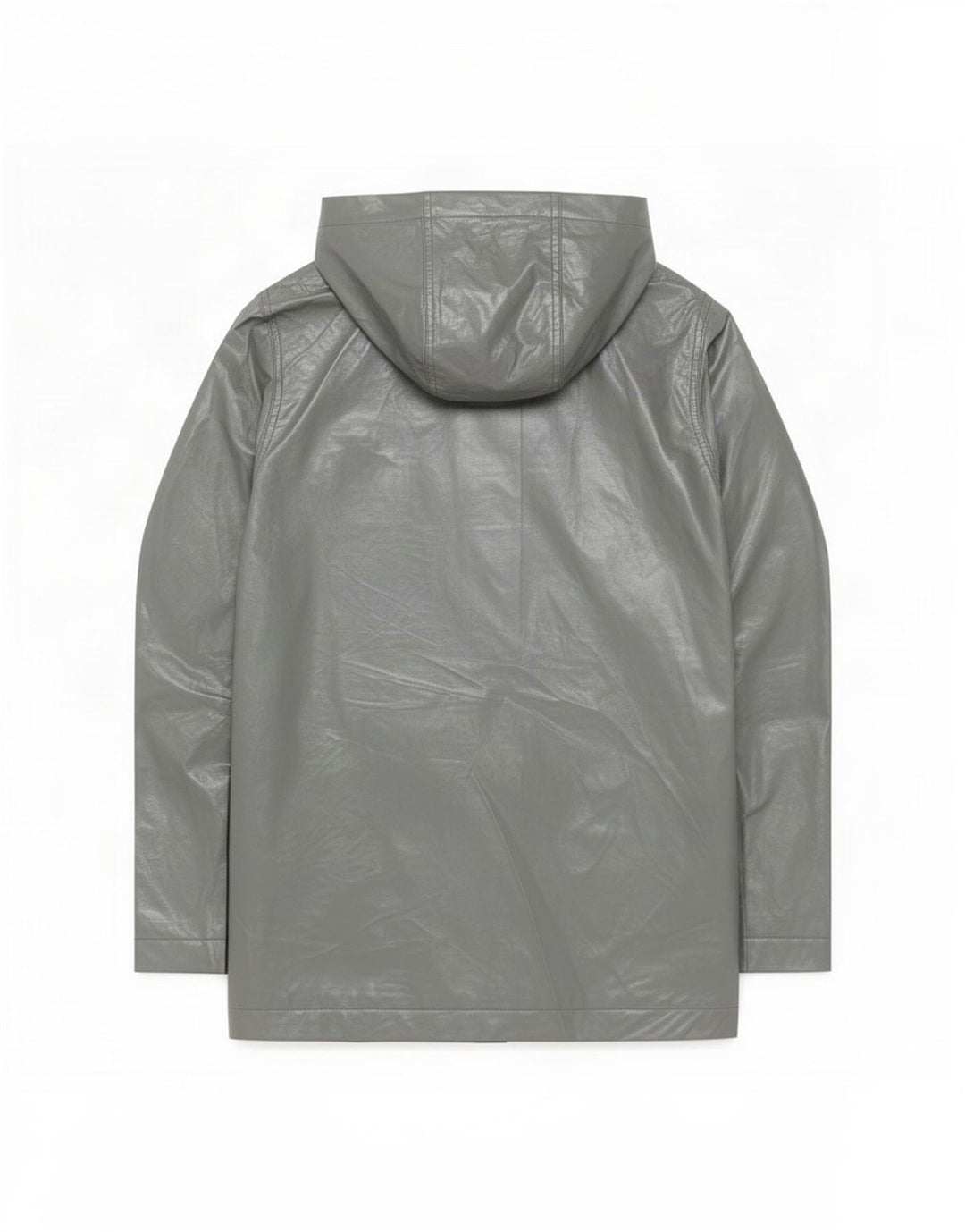 Topshop Womens Hooded Rain Jacket UK 8 Small Grey Polyester