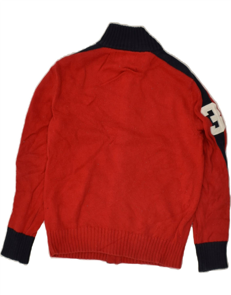 POLO RALPH LAUREN Boys Graphic Cardigan Sweater 7-8 Years Small  Red | Vintage Polo Ralph Lauren | Thrift | Second-Hand Polo Ralph Lauren | Used Clothing | Messina Hembry 