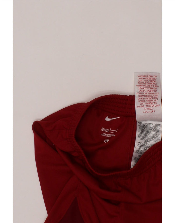 NIKE Boys Liverpool Sport Shorts 6-7 Years Large  Red Polyester