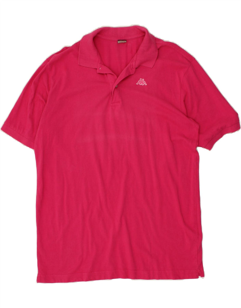 KAPPA Mens Polo Shirt XL Pink Cotton Vintage Kappa and Second-Hand Kappa from Messina Hembry 