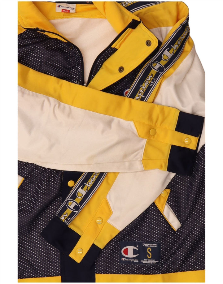 Champion Mens Loose Fit Tracksuit Top Jacket Small Navy Blue Colourblock